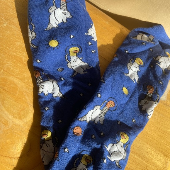 Dinosaurs in space socks - Picture 3 of 4